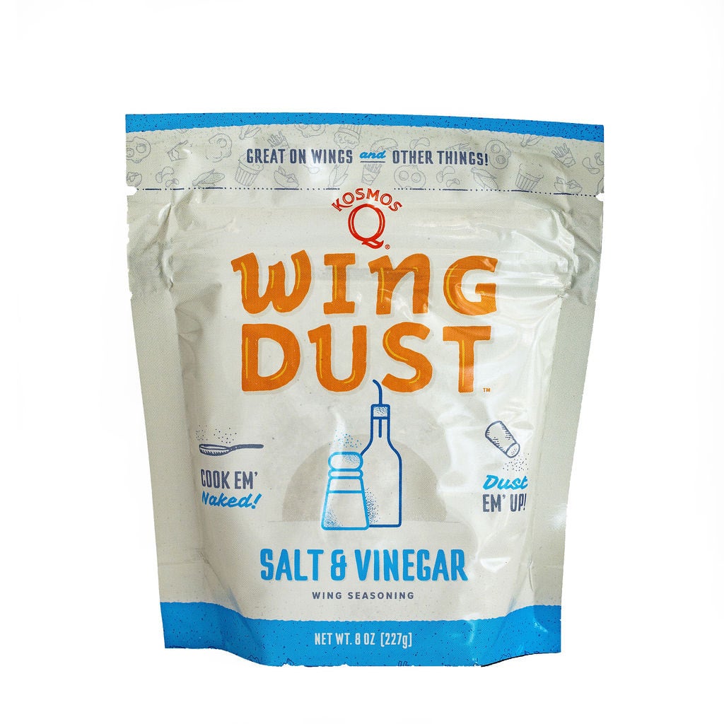 Kosmos Q Wing Dust Salt & Vinegar BBQ Seasoning 8 oz